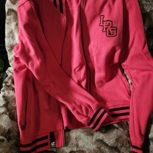 LRG Pink Zip-Up Jacket with Logo